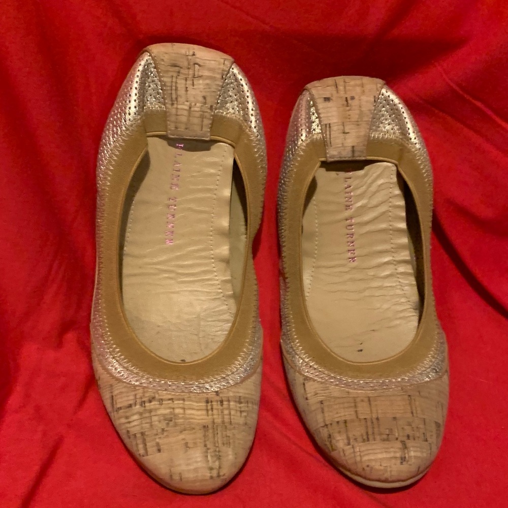 Elaine Turner Cork ballet flats